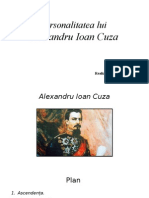 Personalitatea Lui Alexandru Ioan Cuza