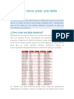 Tabla y Grafico Dinamico