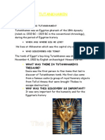 The Pharaohs: Tutankhamen