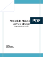 Manual de Atencion y Servicio Al Socio Cooperativa Reducto Ltda PDF