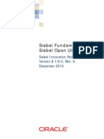 Siebel Fundamentals For Siebel Open UI-Innovation Pack 2013 v8.1 - 8.2