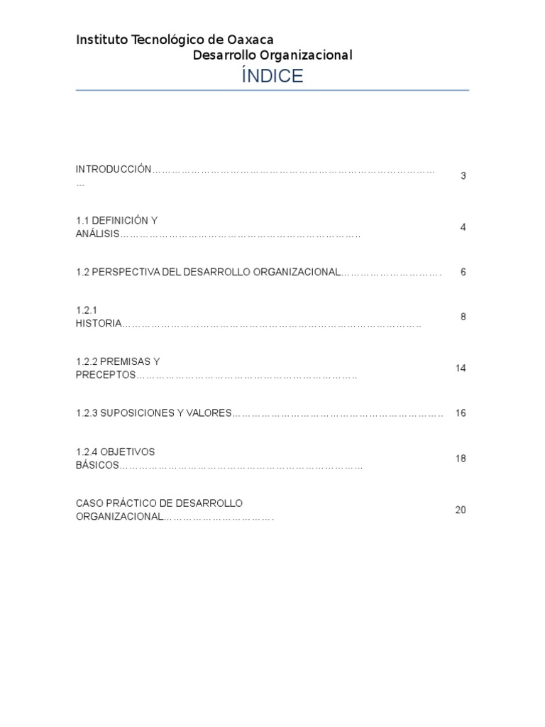 Historia Del Desarrollo Organizacional | PDF | Paradigma | Desarrollo