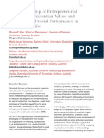 The Relationship of Entrepreneurial Orientation, Vincentian Values and Economic and Social Performance PDF