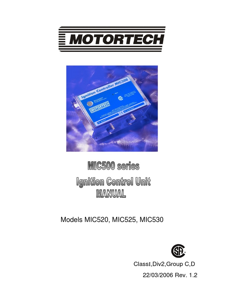 Mic520 525 530 e | PDF | Ignition System | Machines