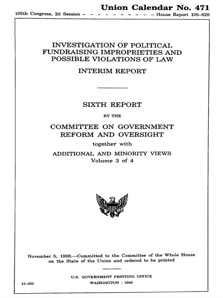 Intriago Congressional Report | PDF | Politics Of The United States ...