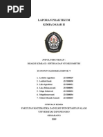 PERCOBAAN V (Reaksi Kimia II Sintesa Dan Stoikiometri)