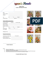 Virgoan's Florals Order Form