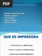 Historia de La Impresora