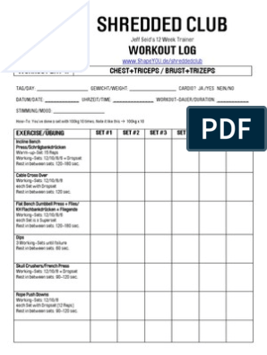 Shredded Club Workout PDF | PDF
