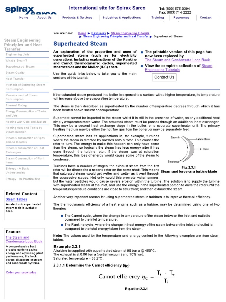 Superheated Steam in Turbines | PDF | Steam | Steam Engine