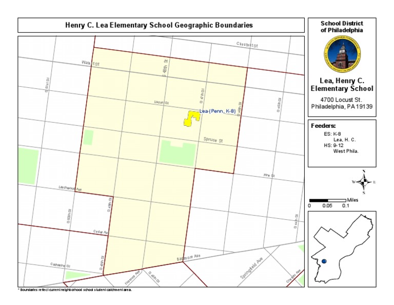 Henry C. Lea Elementary School Geographic Boundaries: School District 