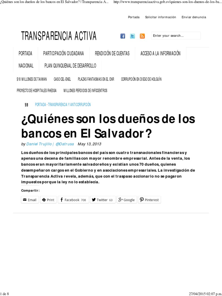 ¿Quiénes son los dueños de los bancos en El Salvador_ _ Transparencia