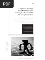 O Papel do Psicólogo e das Entidades Junto a Crianças e Adolescentes