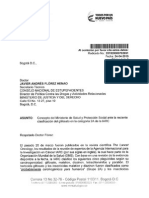 Carta A Consejo Nacional de Estupefacientes