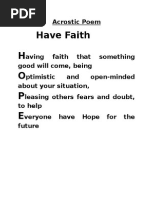 Acrostic Poem