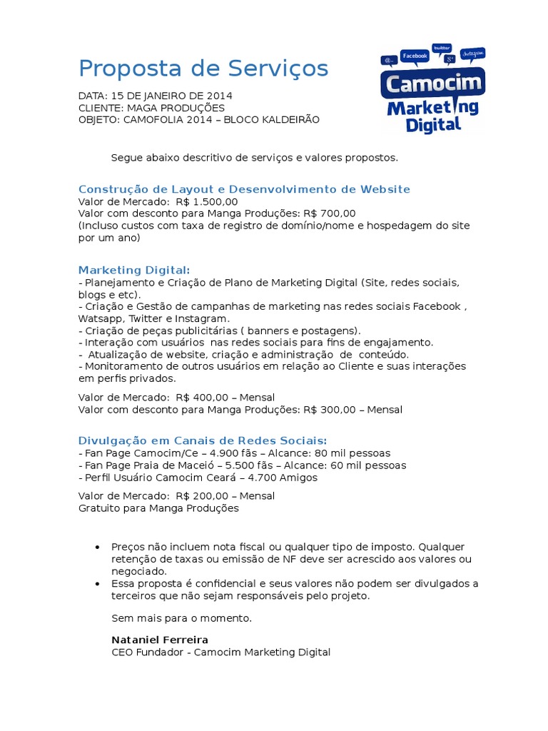 Modelos de Serviços e Preços para Freelancers na Área de Marketing Digital para Restaurantes