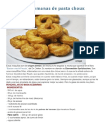 Rosquillas Alemanas de Pasta Choux