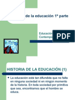 Historia de La Educación 1º Parte