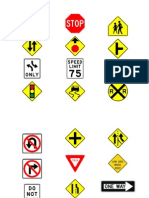 Traffic Signs Picture Cards