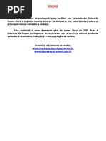 SINTAXE_Dicas