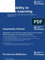 Adaptability in Service-Learning: Tempris Daniels, Adam Patricoski, Ally Schipma, & Marlena Yang