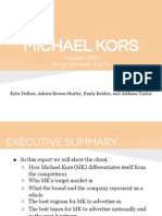 Michael Kors Media Plan
