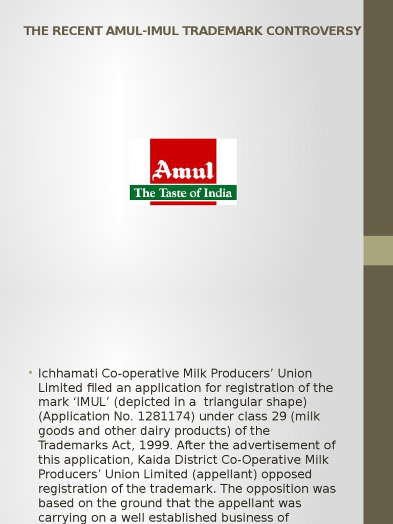 Amul Case Study | PDF | Trademark | Civil Law (Common Law)