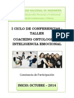 1er Taller de Coaching Ontologico e Inteligencia Emocional