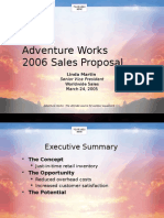 Adventure Works 2006 Sales Proposal: Senior Vice President