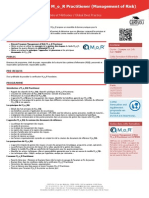 MORP Formation Management of Risk Mor Practitioner PDF