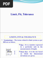 Limits and Tolerances