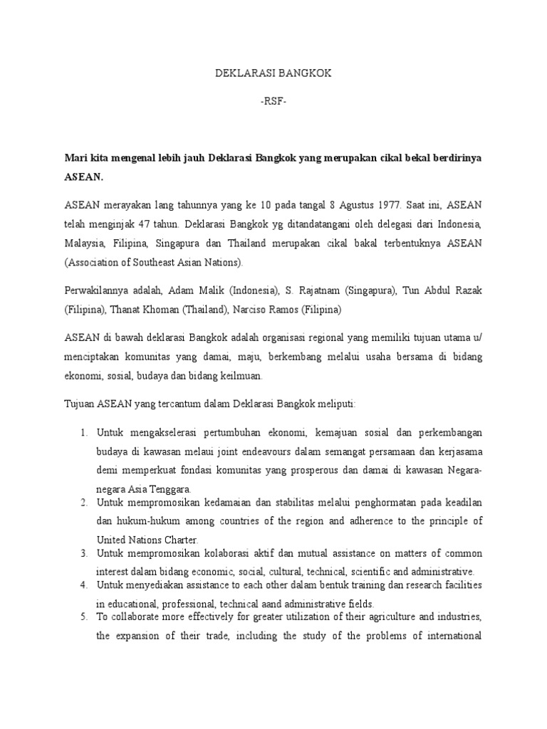 Deklarasi Bangkok Pdf Pajak Kemiskinan