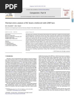 Thermal-Stress Analysis of RC Beams Reinforced With GFRP Bars