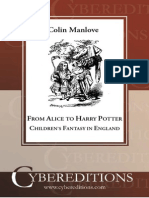 Manlove - From Alice To Harry Potter Childrens Fantasy in England