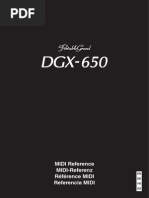 MIDI Reference MIDI-Referenz Référence MIDI Referencia MIDI