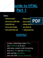 Guide To HTML Part1