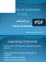 JJ310 STRENGTH OF MATERIAL Chapter 1 (A) Forces On Material