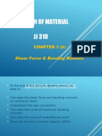 JJ310 STRENGTH OF MATERIAL Chapter 3(b)Shear Force & Bending Moment b