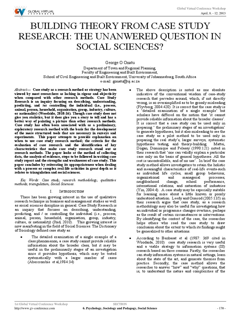 Building Theory From Case | PDF