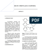 Fr3 Synthesis of 1 Phenylazo 2 Naphthol