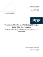 Consumer Behavior and MK Strategy in Duty Free Market