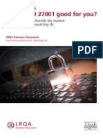 Why Is ISO 27001 Good For You?: LRQA Guidance