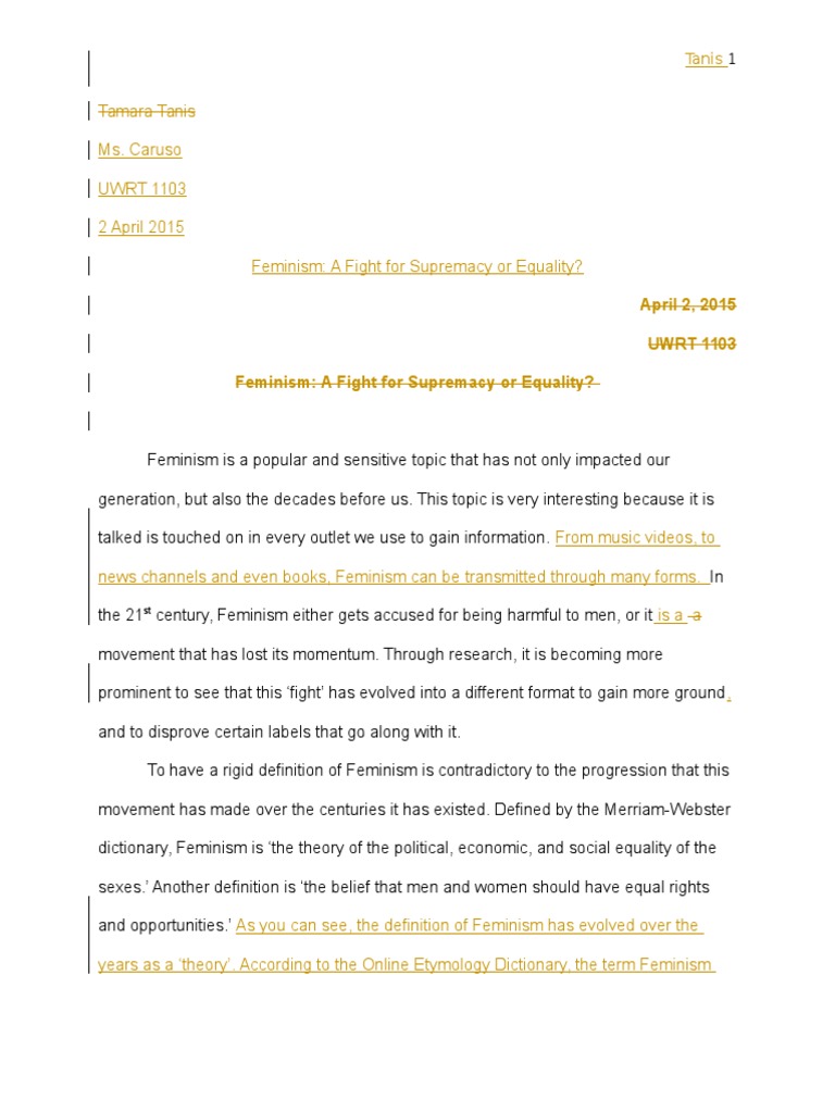 Defense Paper - Revision | PDF | Feminism | Gender Studies