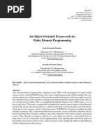 An Object-Oriented Framework for Finite Element Programming
