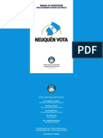 Manual de Capacitacion de Autoridades de Mesa Electoral Neuquen PDF