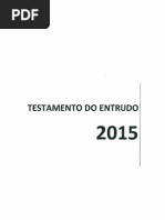 Testamento do Entrudo, 2015