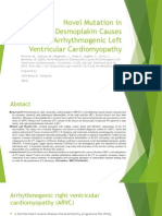 Novel Mutation in Desmoplakin Causes Arrhythmogenic Left Ventricular Cardiomyopathy