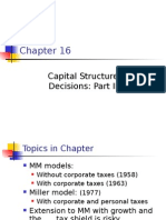 Capital Structure Decisions: Part II