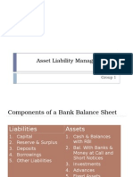 Asset Liability Management in Banks: Group 1
