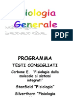 1 Fisiologia Introduzione 2013